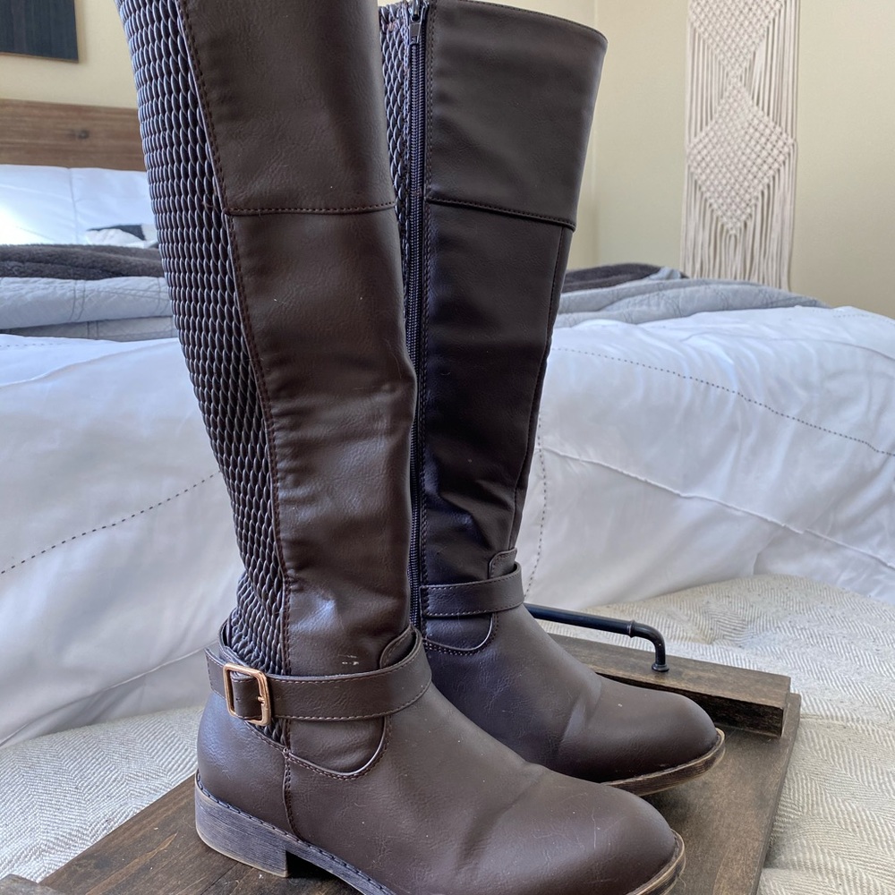 Just Fab Brown Riding Boots